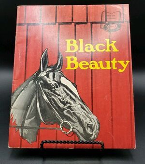 Vintage Black Beauty Paperback Book 1970's Educational Reading Service Horse !!!